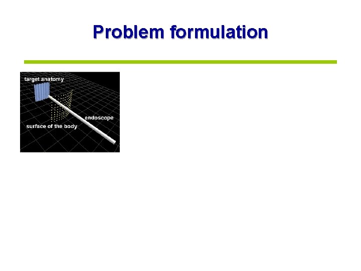 Problem formulation 