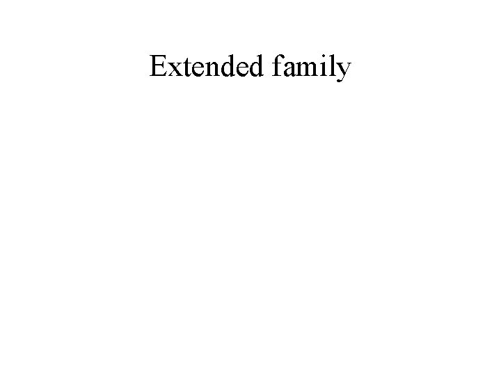 Extended family 