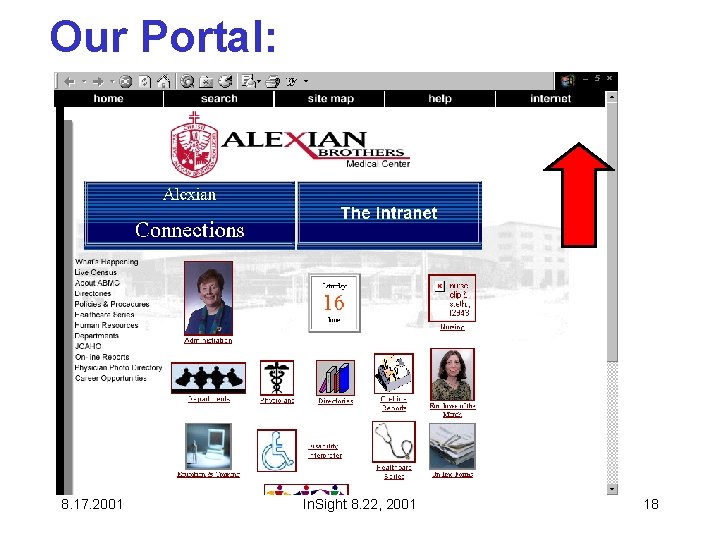 Our Portal: 8. 17. 2001 In. Sight 8. 22, 2001 18 