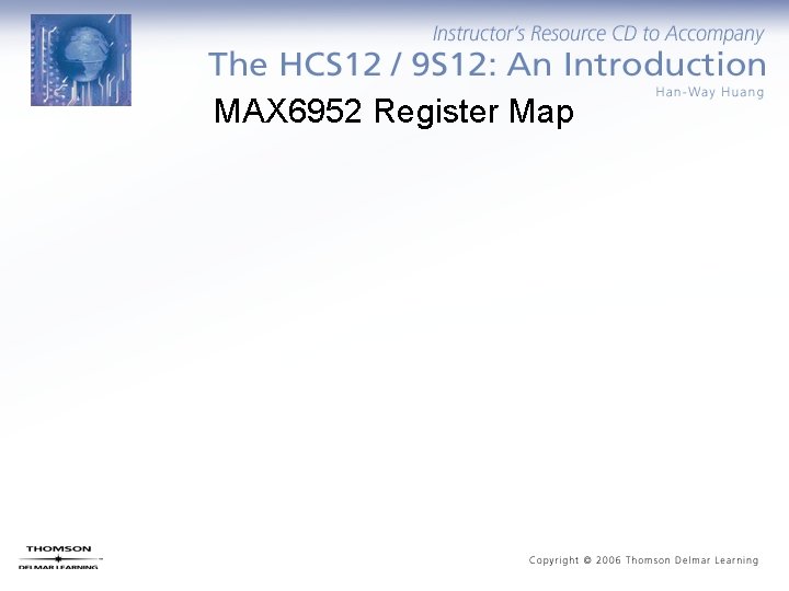 MAX 6952 Register Map 