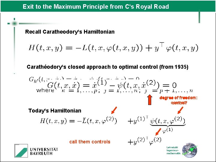 The Maximum Principle of Optimal Control A History