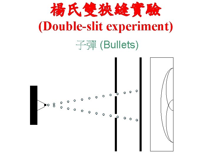 楊氏雙狹縫實驗 (Double-slit experiment) 子彈 (Bullets) 