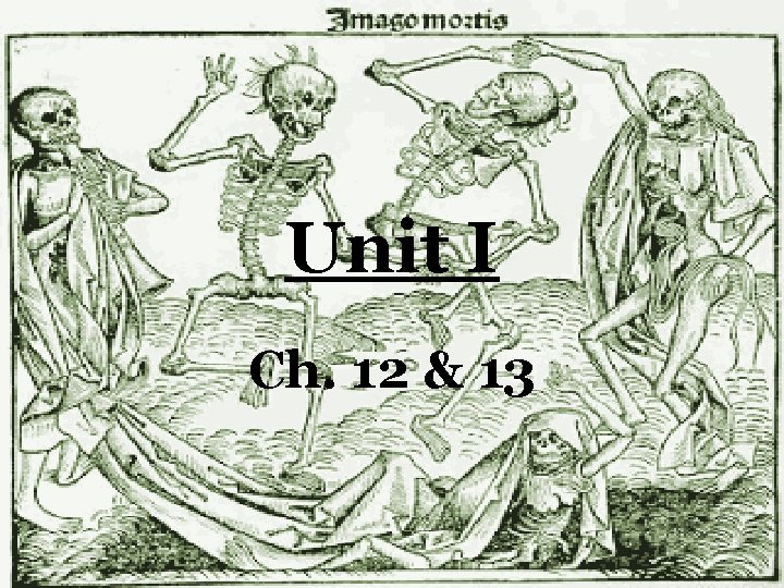 Unit I Ch. 12 & 13 