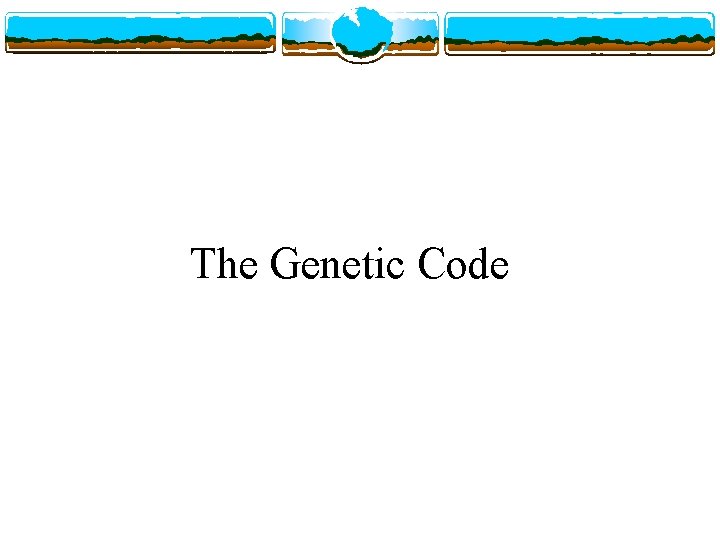 The Genetic Code 