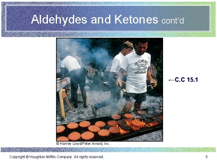 Aldehydes and Ketones cont’d ←C. C 15. 1 © Harvey Lloyd/Peter Arnold, Inc. Copyright