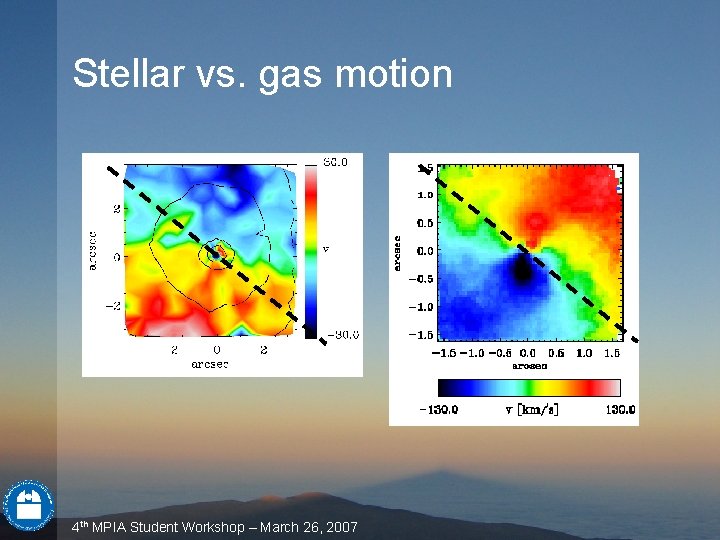 Stellar vs. gas motion 4 th MPIA Student Workshop – March 26, 2007 Stellar vs. gas motion 4 th MPIA Student Workshop – March 26, 2007