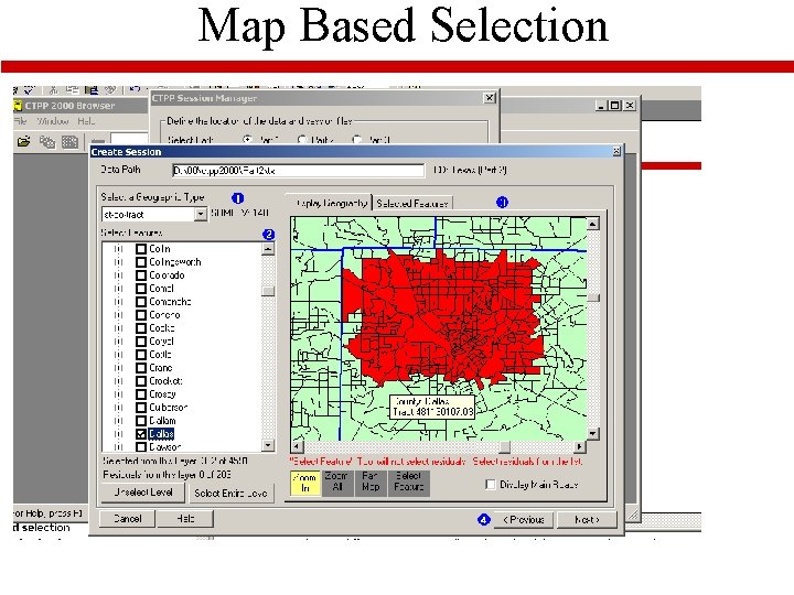 Map Based Selection 