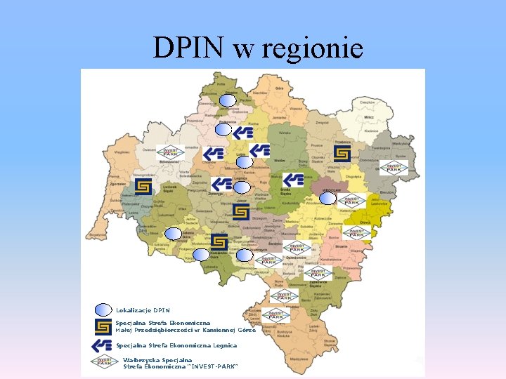 DPIN w regionie Lokalizacje DPIN Specjalna Strefa Ekonomiczna Małej Przedsiębiorczości w Kamiennej Górze Specjalna