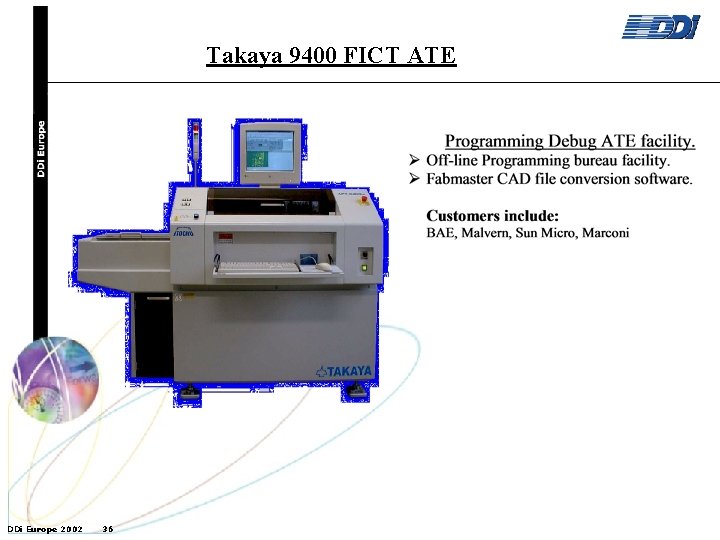 Takaya 9400 FICT ATE DDi Europe 2002 36 