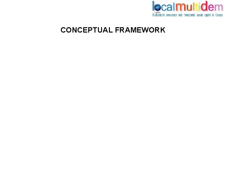 CONCEPTUAL FRAMEWORK 