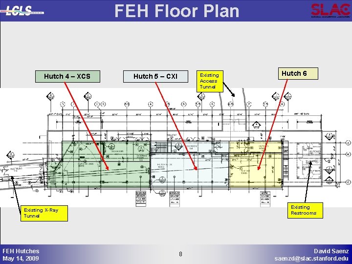 FEH Floor Plan Hutch 4 – XCS Existing Access Tunnel Hutch 5 – CXI