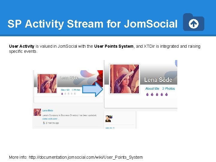 SP Activity Stream for Jom. Social User Activity is valued in Jom. Social with