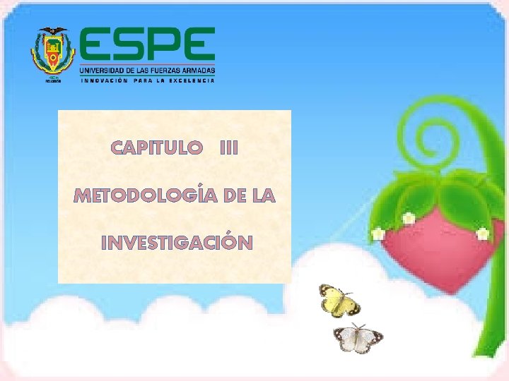 CAPITULO III METODOLOGÍA DE LA INVESTIGACIÓN 