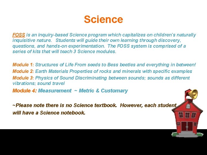 Science FOSS is an inquiry-based Science program which capitalizes on children’s naturally inquisitive nature.