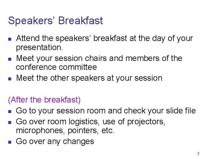 ASPDAC Presentation Audio Visual Guidelines Yokohama Japan January