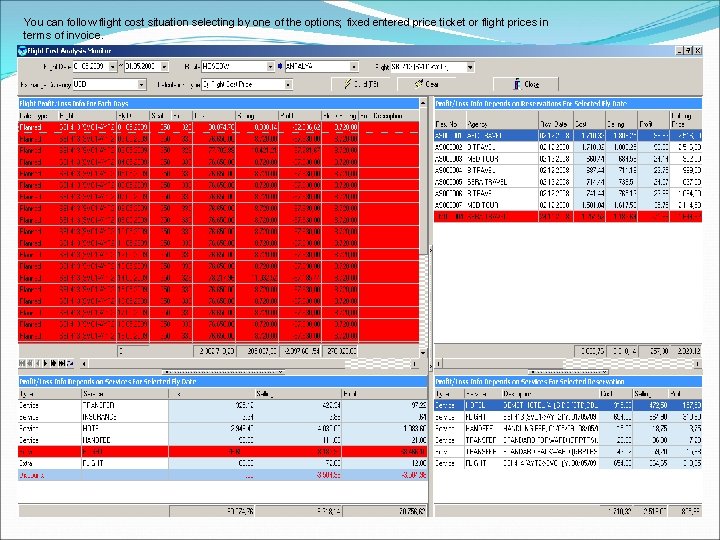 You can follow flight cost situation selecting by one of the options; fixed entered