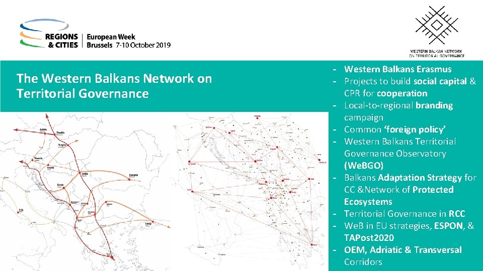 The Western Balkans Network on Territorial Governance - Western Balkans Erasmus - Projects to