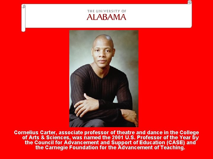 Cornelius Carter, associate professor of theatre and dance in the College of Arts &