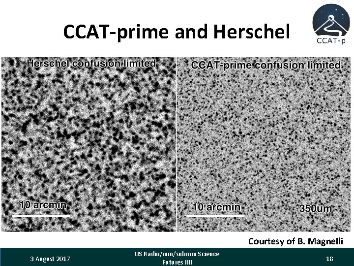 CCAT-prime and Herschel Courtesy of B. Magnelli 3 August 2017 US Radio/mm/submm Science Futures