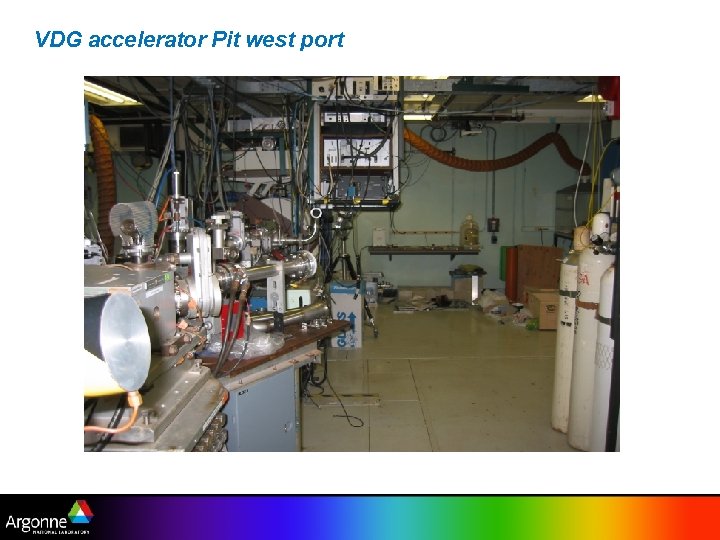 VDG accelerator Pit west port 
