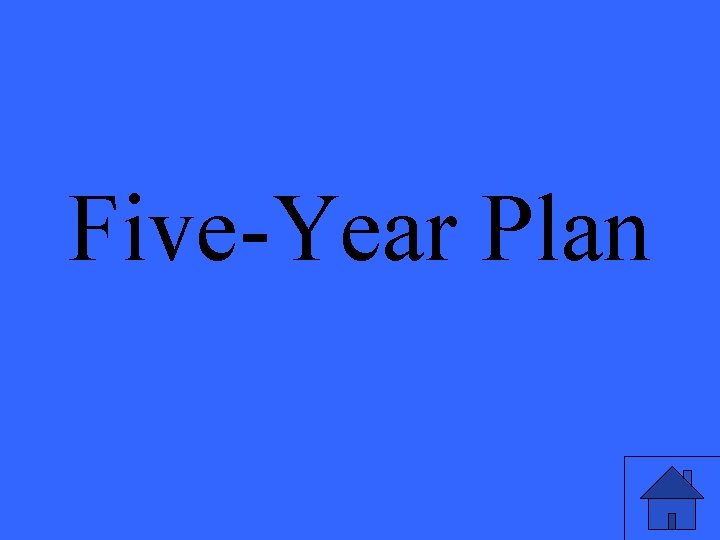 Five-Year Plan 