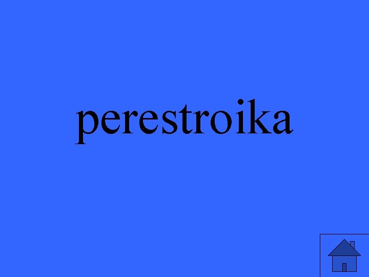 perestroika 