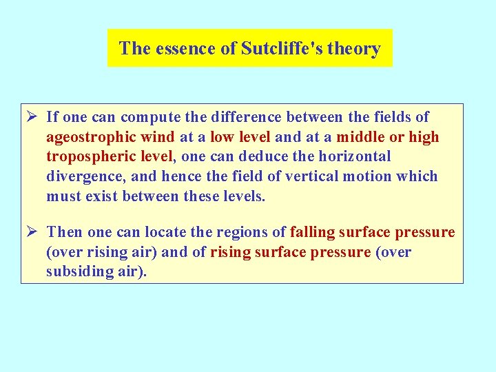 The essence of Sutcliffe's theory Ø If one can compute the difference between the