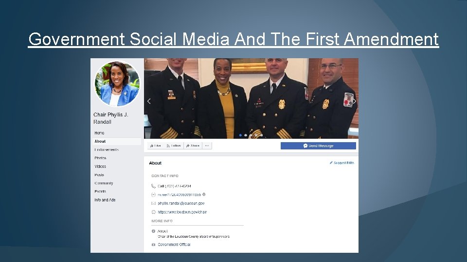 Government Social Media And The First Amendment 