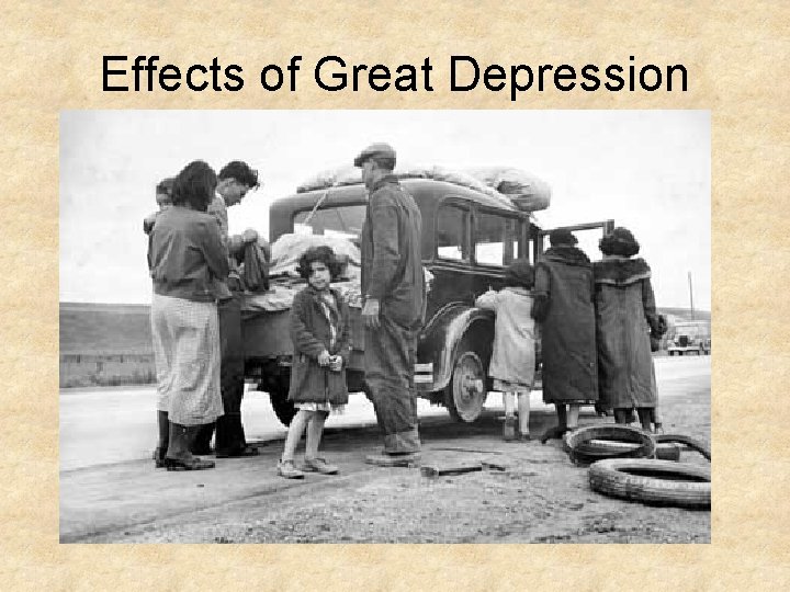 Effects of Great Depression 