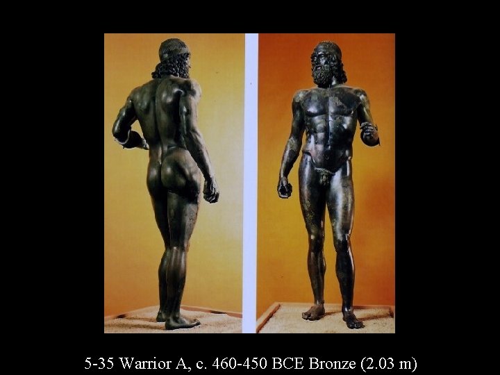 5 -35 Warrior A, c. 460 -450 BCE Bronze (2. 03 m) 
