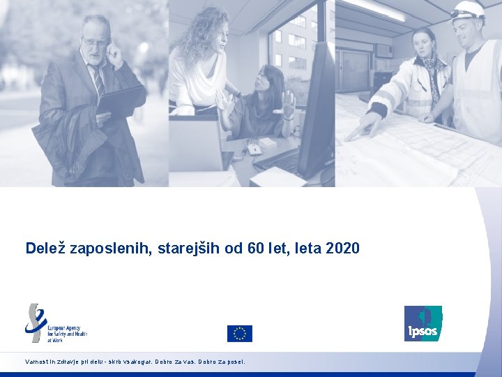 Delež zaposlenih, starejših od 60 let, leta 2020 Varnost in zdravje pri delu -