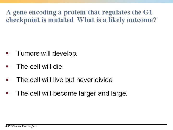 A gene encoding a protein that regulates the G 1 checkpoint is mutated What A gene encoding a protein that regulates the G 1 checkpoint is mutated What