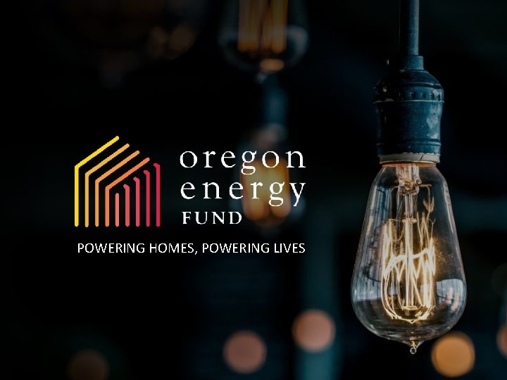 POWERING HOMES, POWERING LIVES 