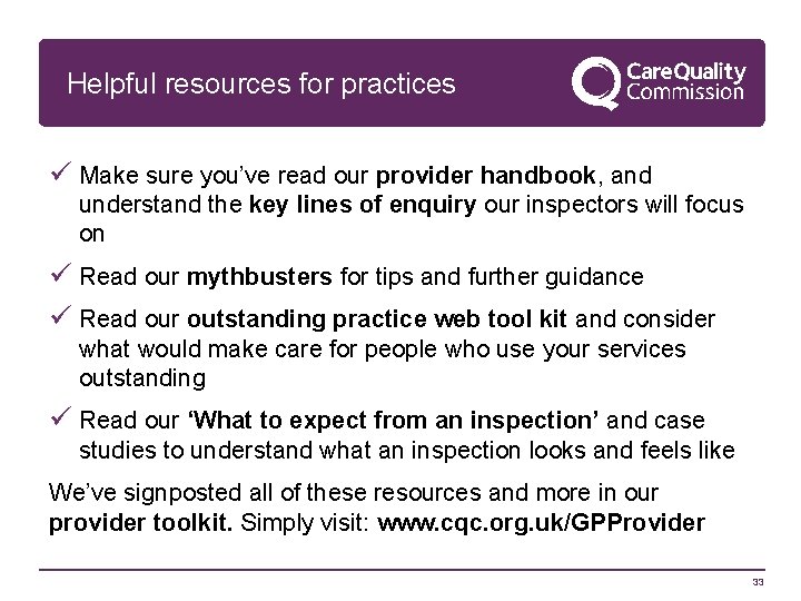 Helpful resources for practices ü Make sure you’ve read our provider handbook, and understand