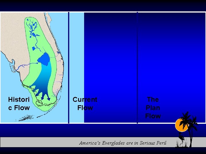 Histori c Flow Current Flow The Plan Flow America’s Everglades are in Serious Peril