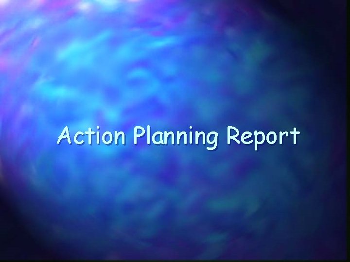 Action Planning Report 