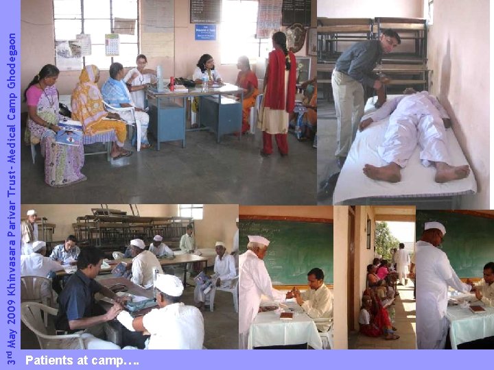 3 rd May 2009 Khinvasara Parivar Trust- Medical Camp Ghodegaon Patients at camp…. 