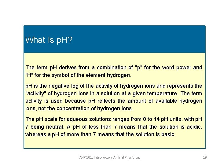 What Is p. H? The term p. H derives from a combination of "p"