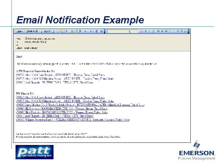 Email Notification Example 