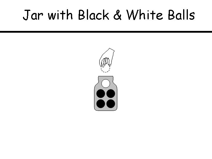 Jar with Black & White Balls 