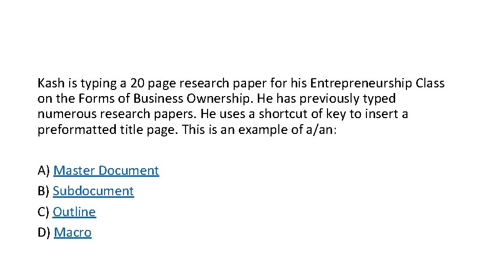 Kash is typing a 20 page research paper for his Entrepreneurship Class on the Kash is typing a 20 page research paper for his Entrepreneurship Class on the