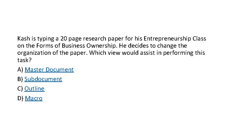 Kash is typing a 20 page research paper for his Entrepreneurship Class on the Kash is typing a 20 page research paper for his Entrepreneurship Class on the