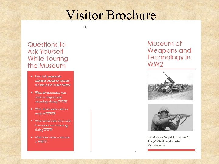 Visitor Brochure 