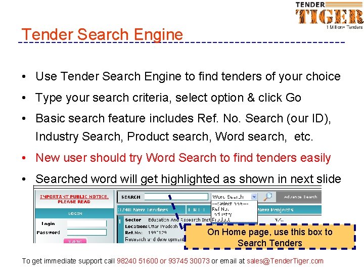 Tender Search Engine • Use Tender Search Engine to find tenders of your choice