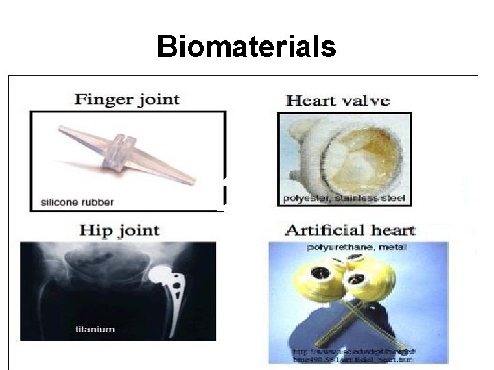 Biomaterials Biomaterials