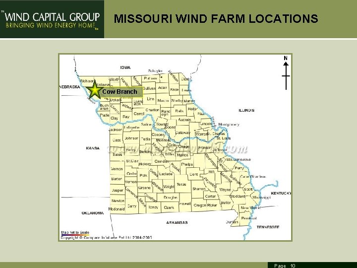 MISSOURI WIND FARM LOCATIONS Cow Branch Page 10 