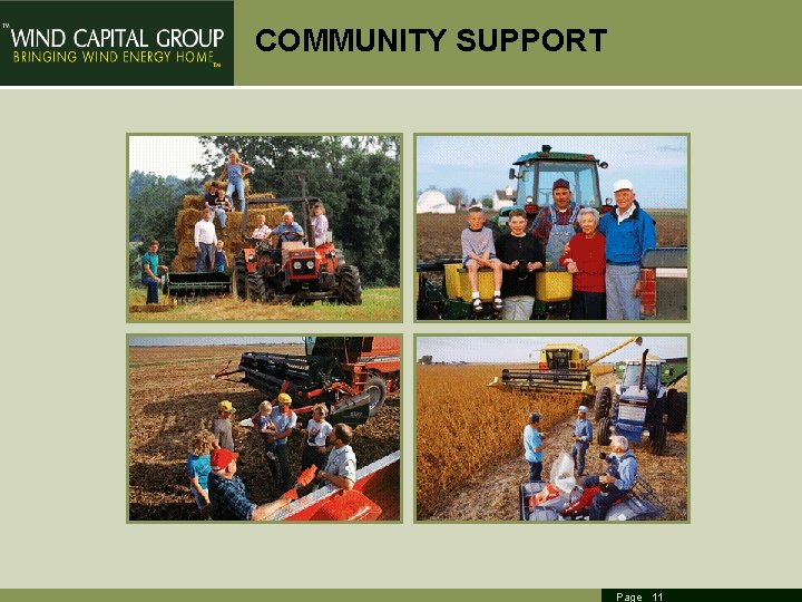 COMMUNITY SUPPORT Page 11 