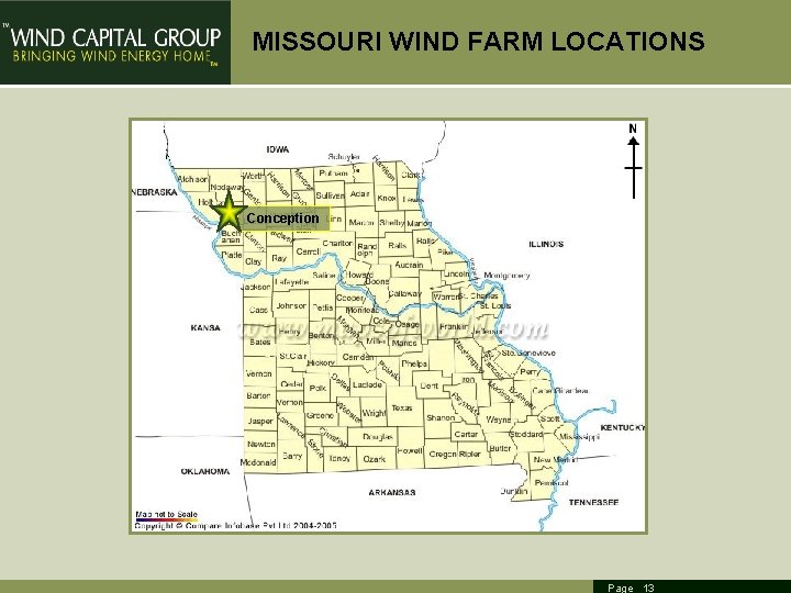 MISSOURI WIND FARM LOCATIONS Conception Page 13 