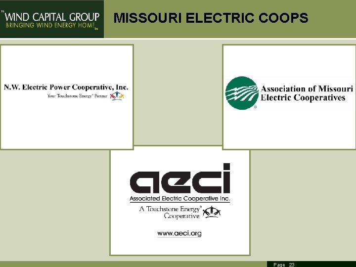 MISSOURI ELECTRIC COOPS Page 23 