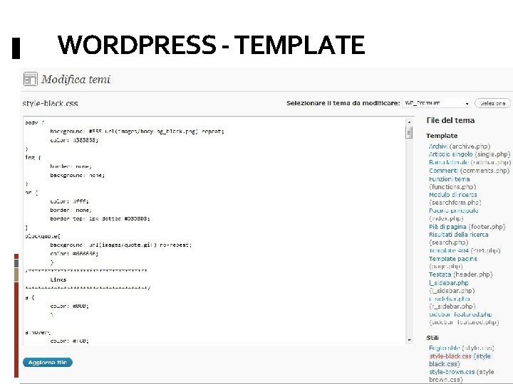 WORDPRESS - TEMPLATE 